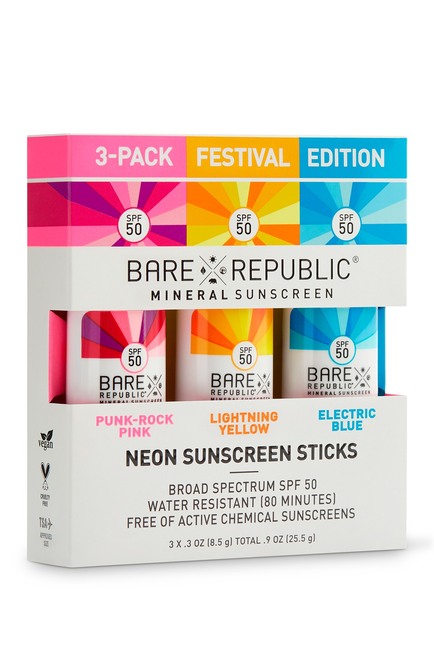 Bare Republic Mineral Neon SPF 50 Sunscreen stick - 7 Essential Skincare Products for You