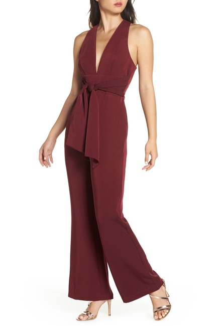 Plunge neck tie waist jumpsuit - Top 7 Cocktail Party Dresses You’ll Be Wearing All Summer