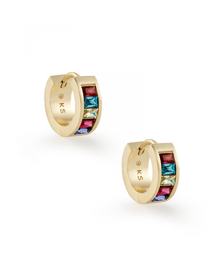 kendra scott jack huggie hoop gold multi 00 lg 768x960 - 8 Earrings That Complement Your Pretty Look